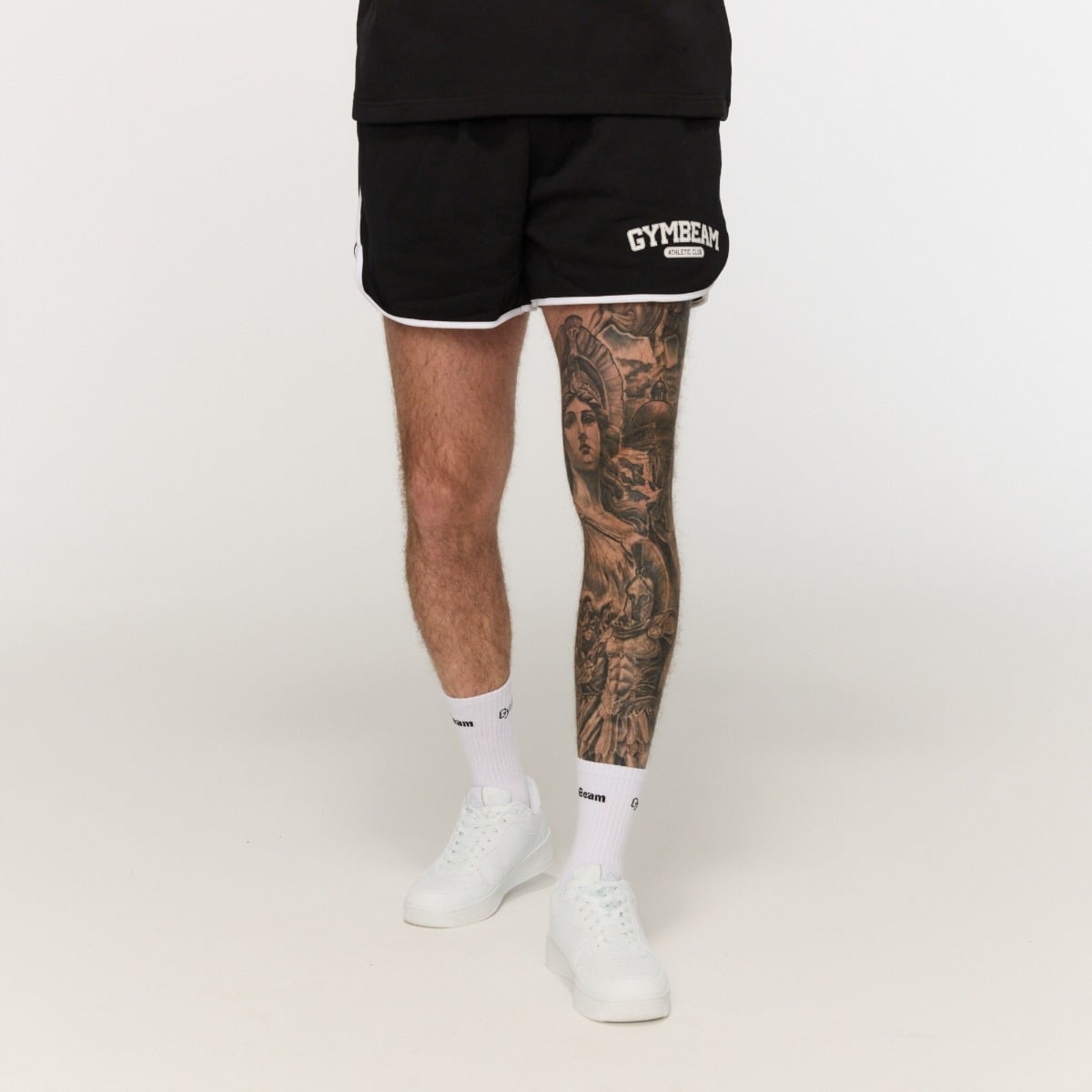 Szorty Dresowe Varsity 100% Bawełna Oversize Czarne L GymBeam