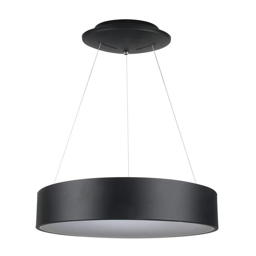 Kruhové svítidlo V-tac 30W Led stmívatelné, černá barva
