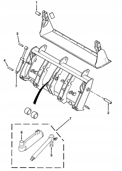 ШТИФТЫ + ВТУЛКИ КОВША TEREX 760 820 860 960