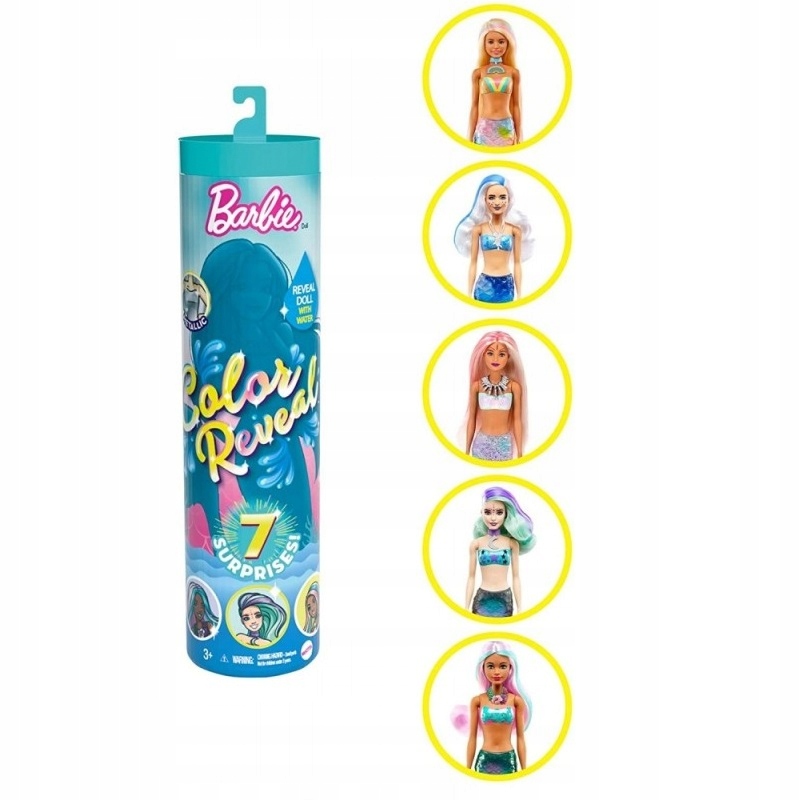 

Barbie Color Reveal Kolorowa Niespodzianka Syrenka