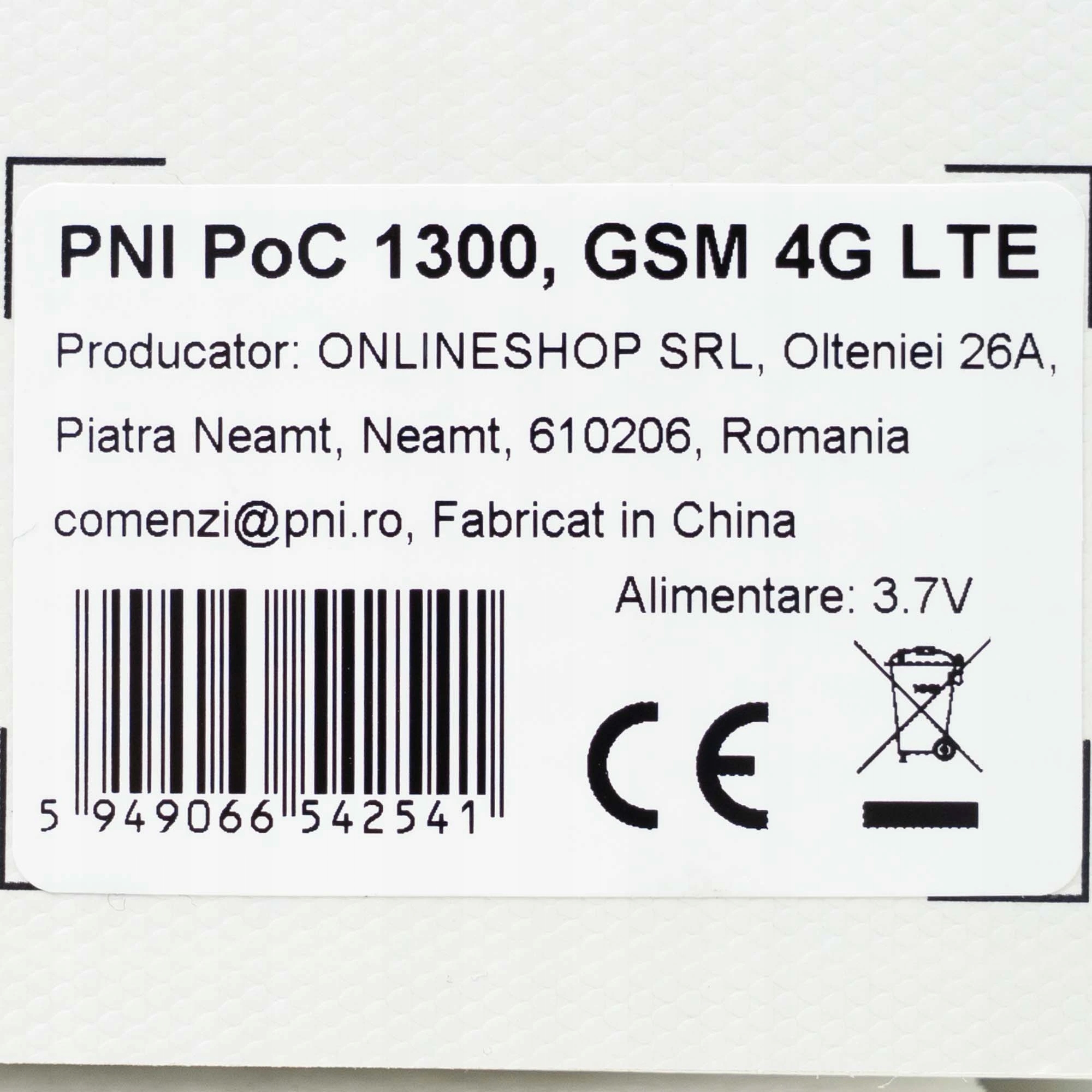 Prenosná rádiová stanica Pni PoC 1300 Gsm 4G Lte, Os Linux, 1,77-palcový fa
