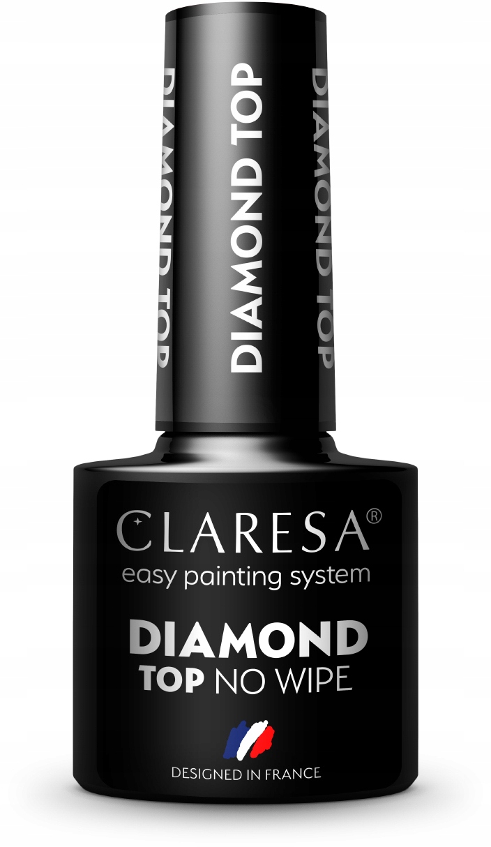 

Claresa Top Diamond No Wipe lakier hybrydowy efekt