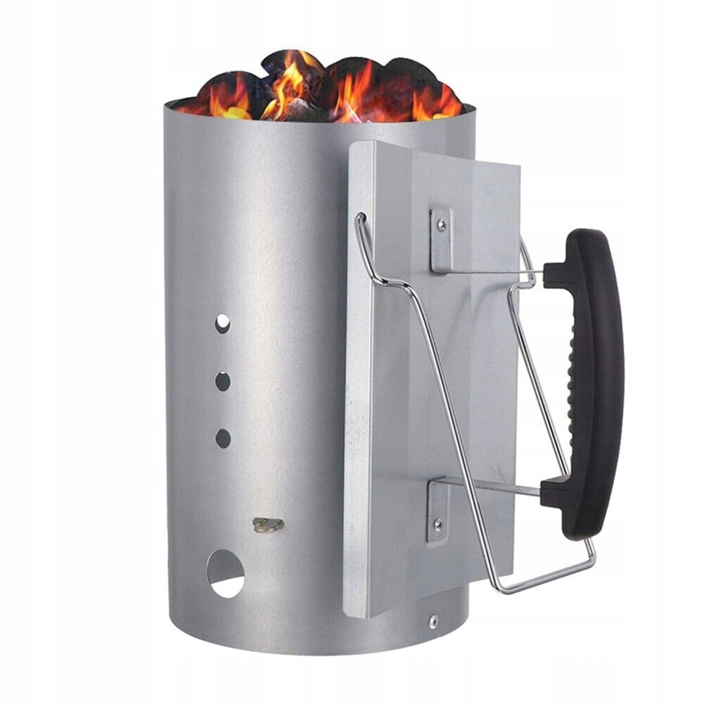 SOLIDNY KOMIN DO ROZPALANIA GRILLA DO BRYKIETU WĘGLA BBQ