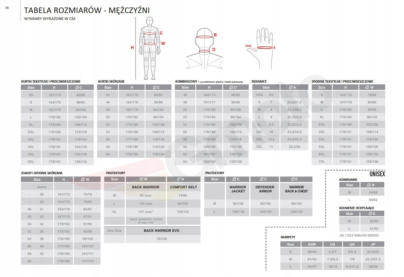 Rękawice sportowe Spidi STR-5 czerwone L Rozmiar L