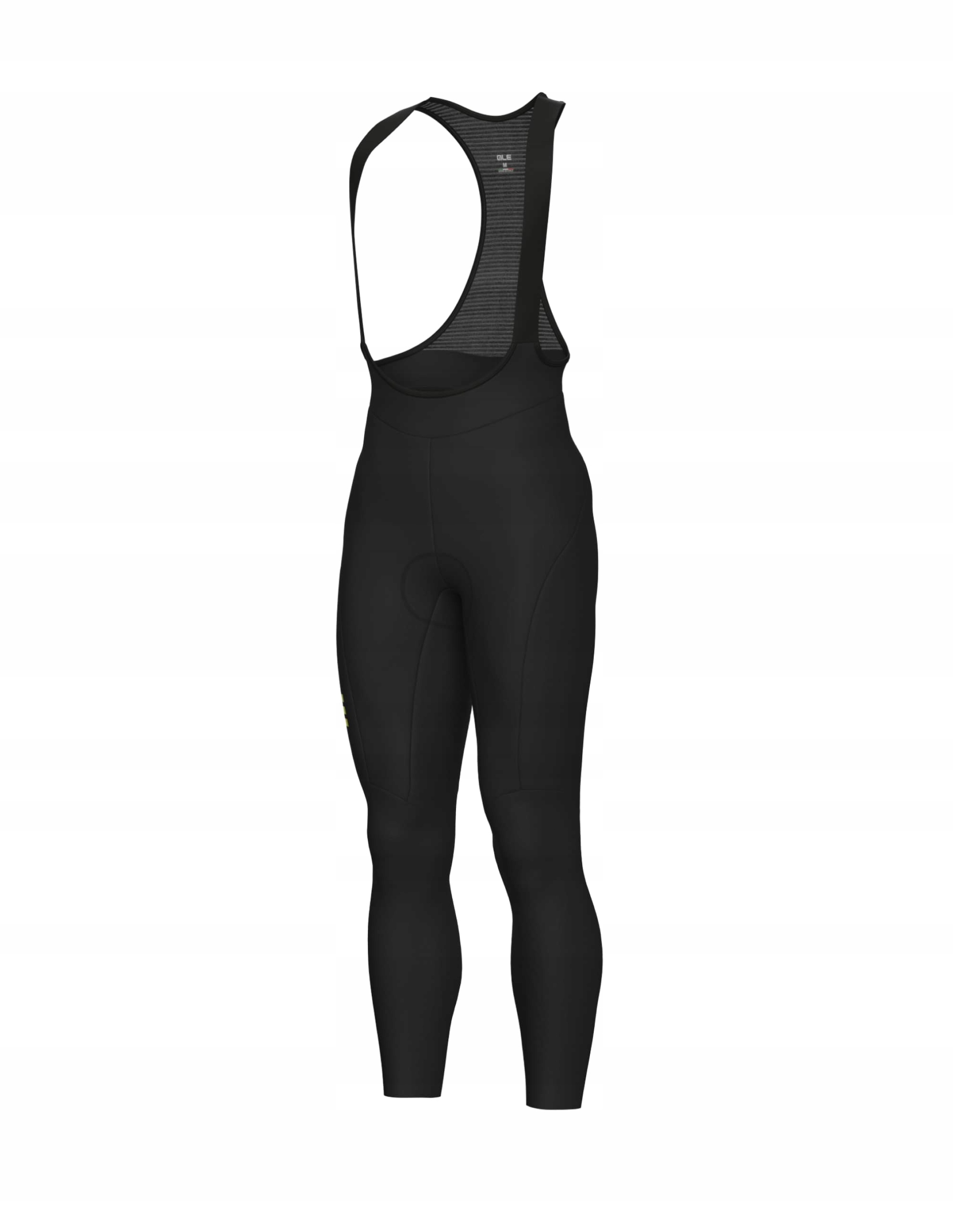 Spodnie rowerowe zimowe męskie Alé Cycling Solid Winter 2.0 szelki Czarno-ż