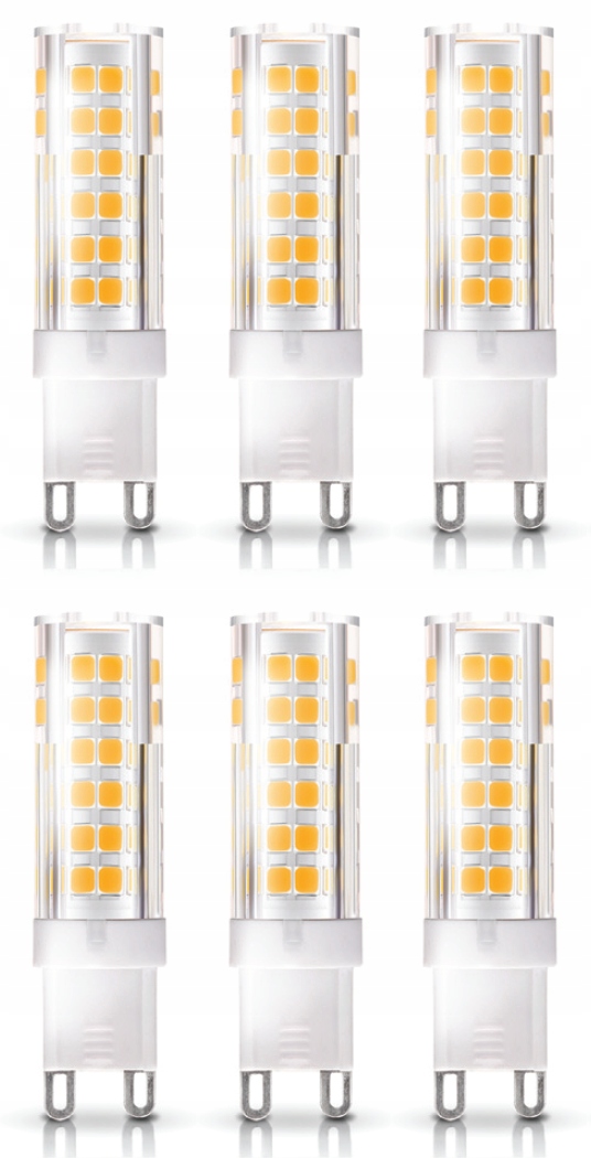 6x Led žárovka G9 6W=50W Barva Teplá bílá