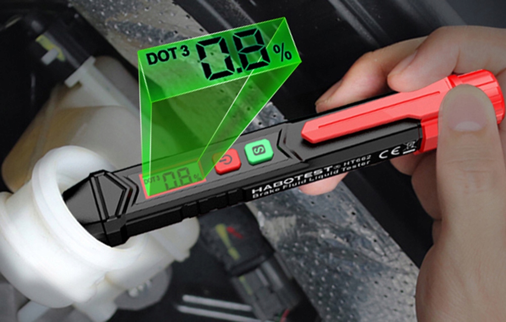 TESTER PŁYNU HAMULCOWEGO Habotest HT662 MIERNIK LED CYFROWY Marka Yato