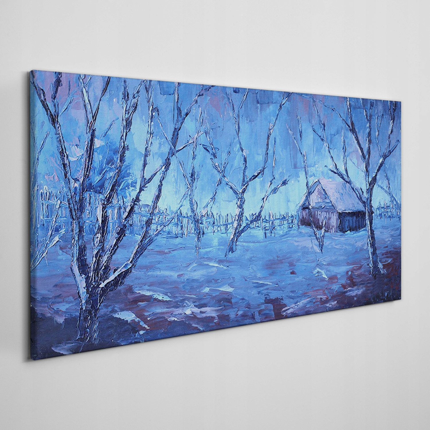 

Płótno obraz na ścianę Zima śnieg drzewa 120x60 cm