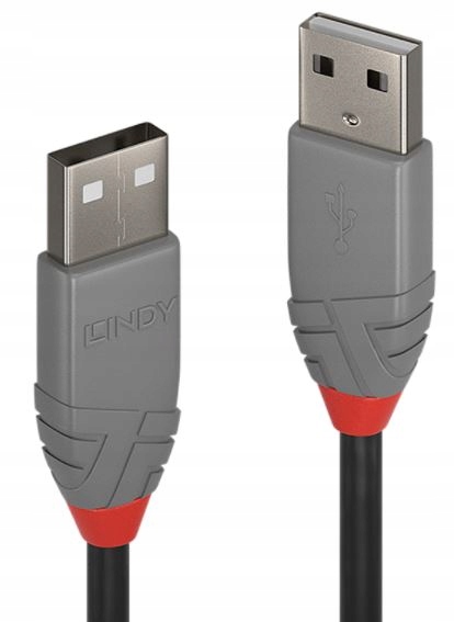 

Kabel Usb 2.0 typ A-a męski Lindy 36693 2m Anthra