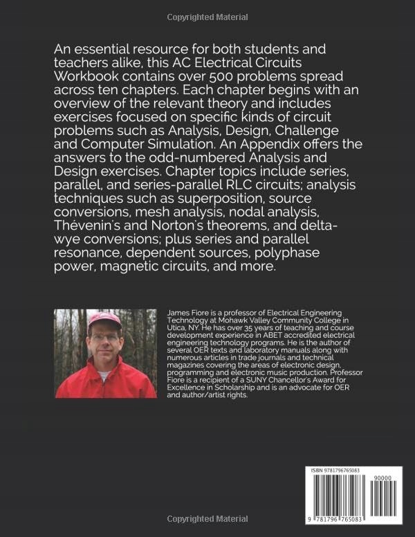 Fiore, James M.AC Electrical Circuits: Workbook Język publikacji angielski