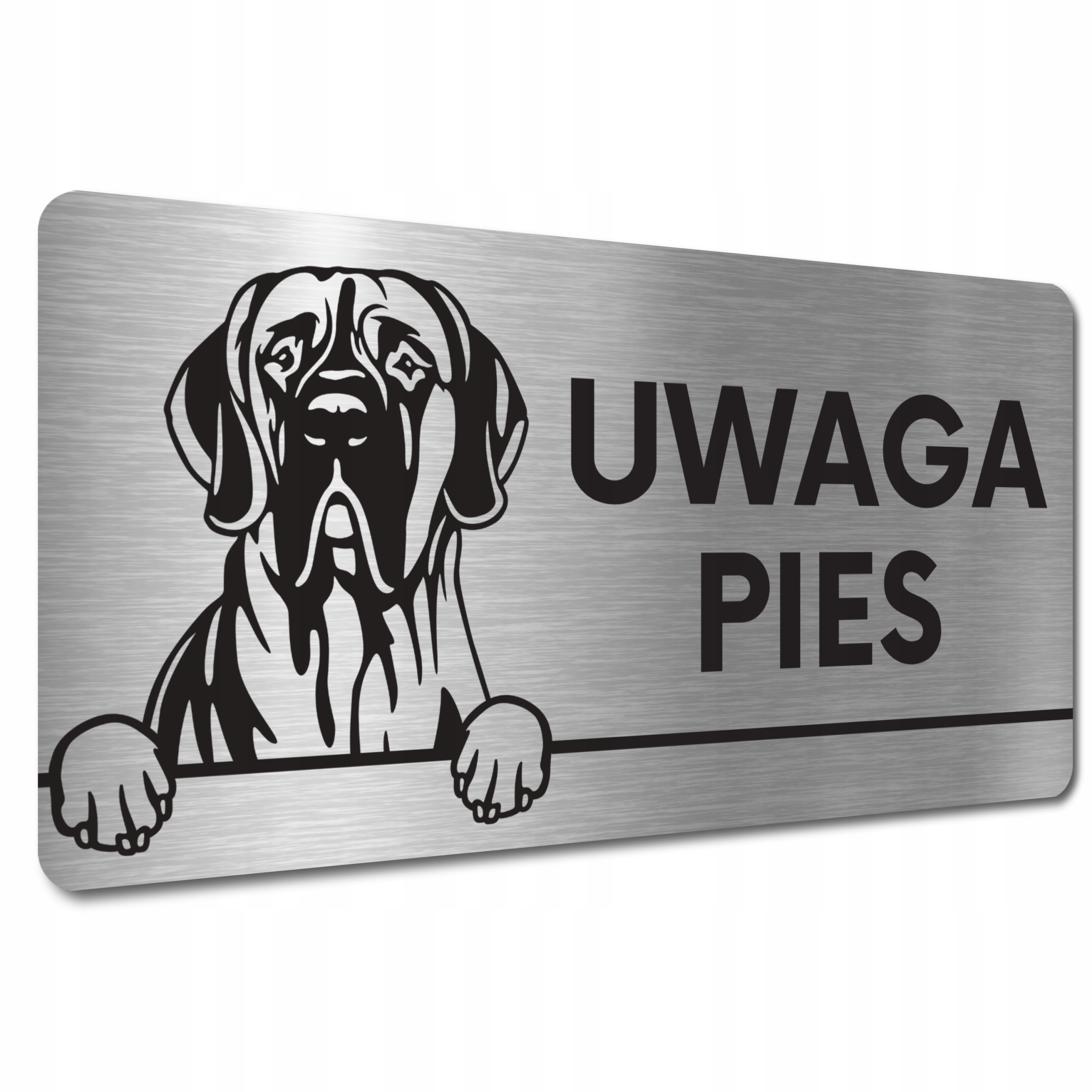 

Tabliczka Uwaga Zły Pies Groźny Pies Dog niemiecki