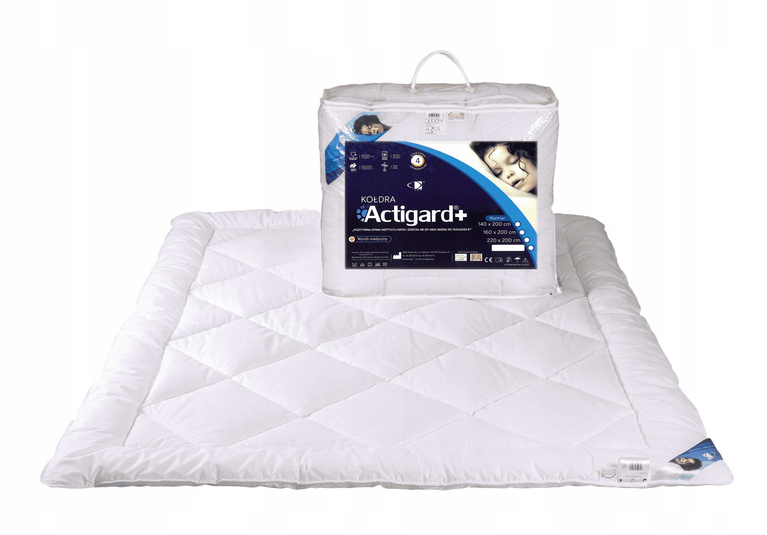 

Kołdra Antyalergiczna Actigard+ 140x200 Medyczna