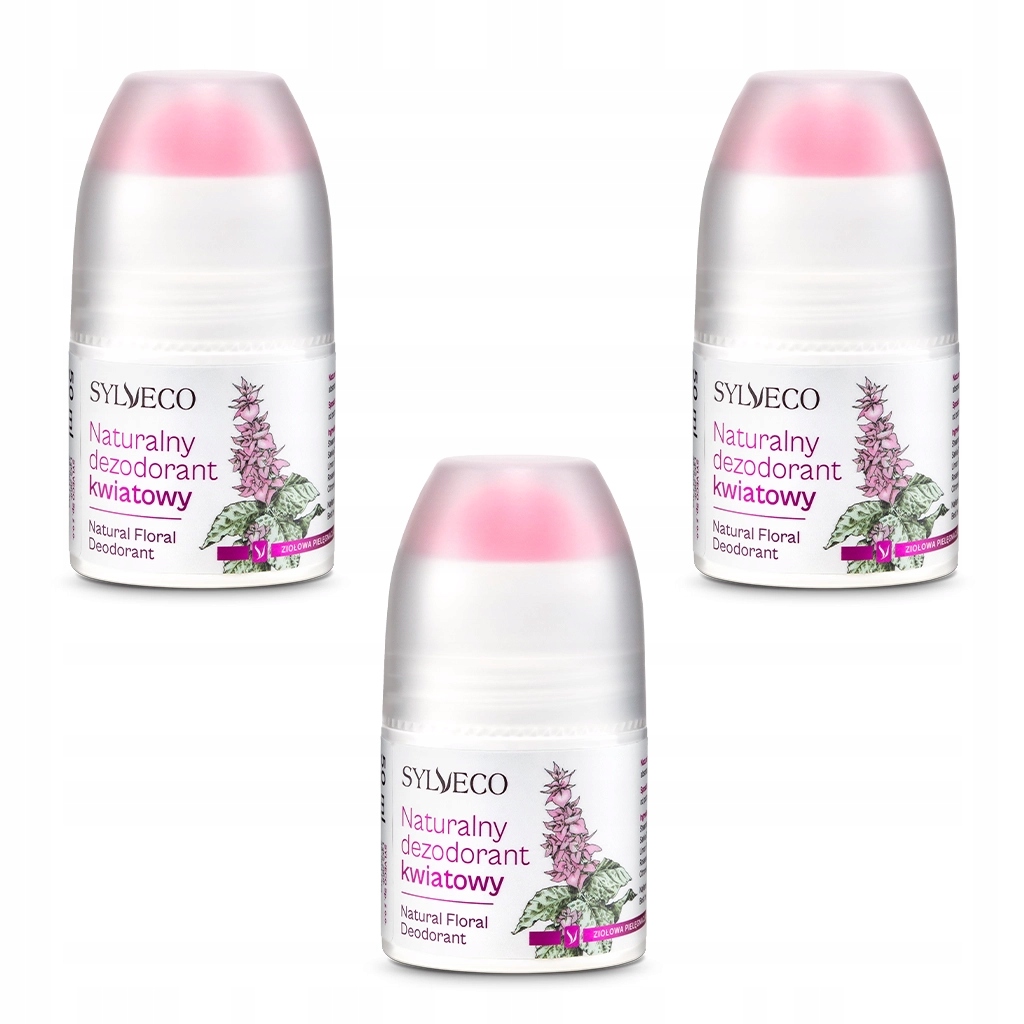 Sylveco Přírodní květinový deodorant 3x50 ml (2+1)
