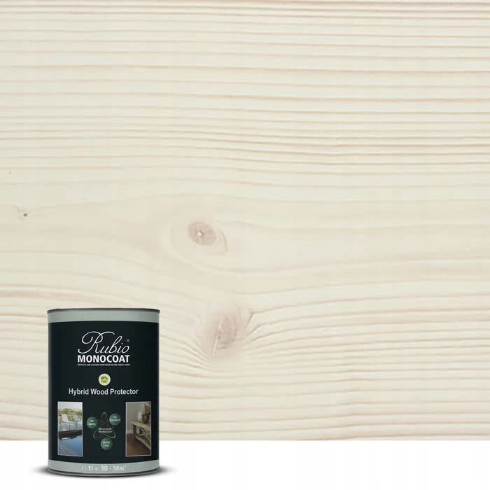 Rubio Monocoat Hybrid Wood Protector White 1 L Olej Do Tarasó Elewacji