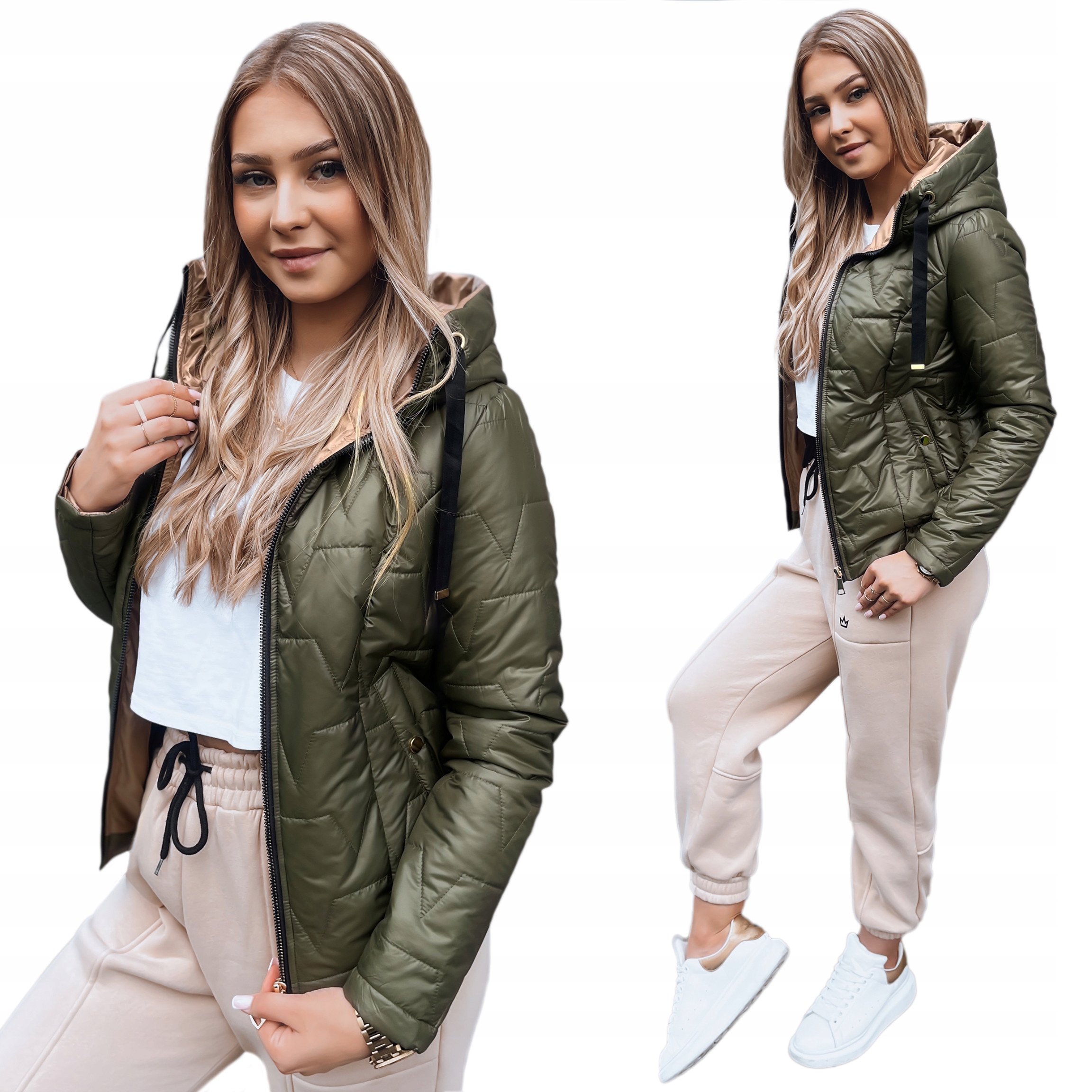 Kurtka Damska Jesienna Z Kapturem roz. Xs