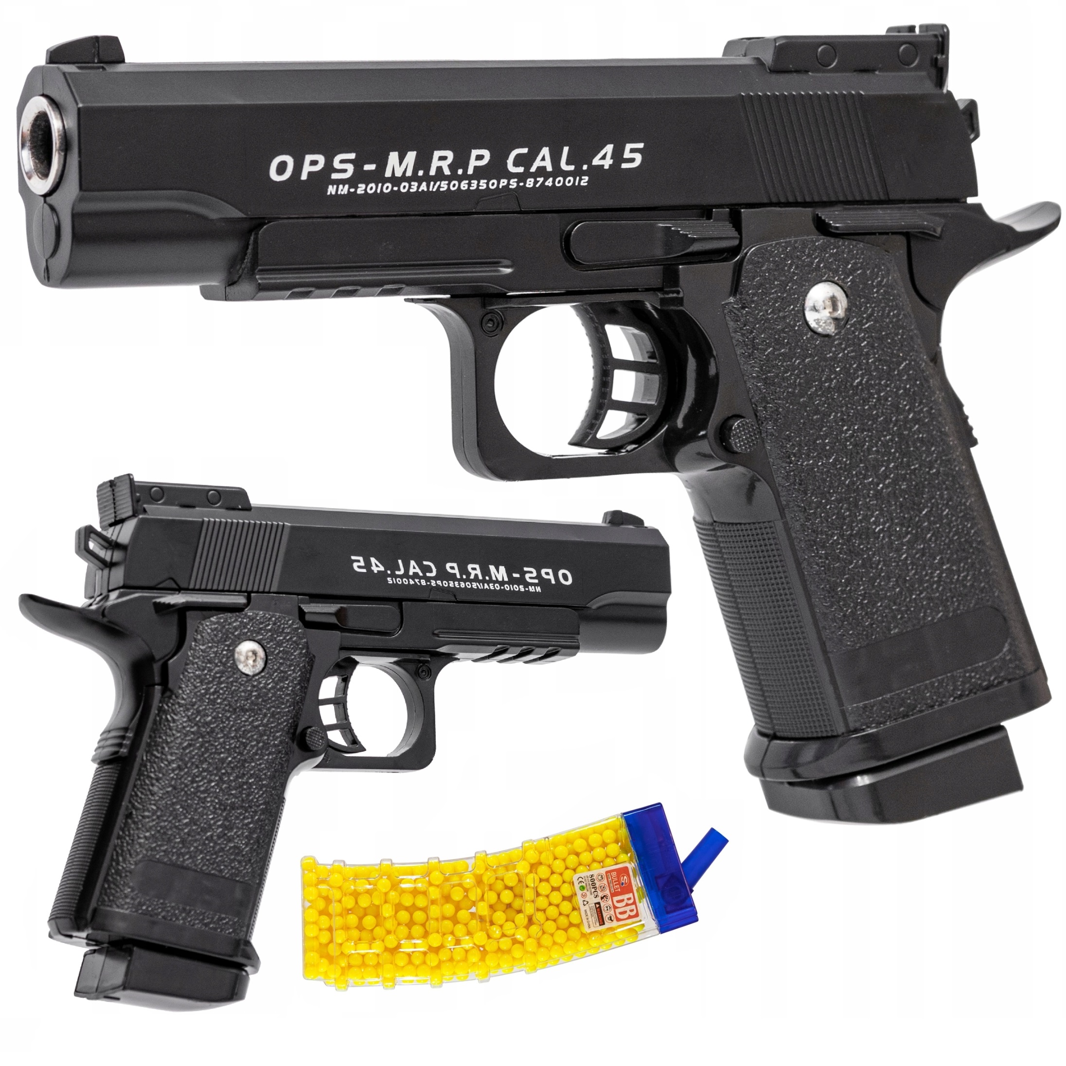 МЕТАЛЛИЧЕСКИЙ ПИСТОЛЕТ ДЛЯ ПЛАСТИКОВЫХ ШАРИКОВ, РЕПЛИКА COLT METAL 800 BALLS