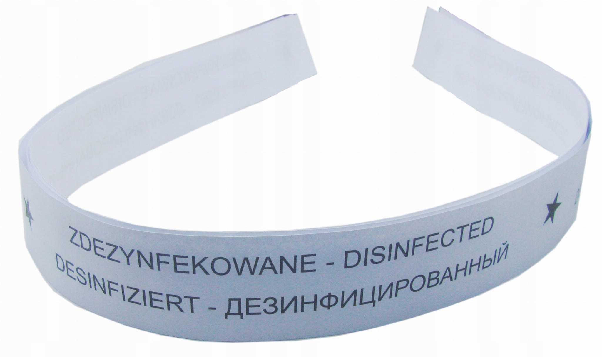 

Taśma do Wc "zdezynfekowano" 500 szt.