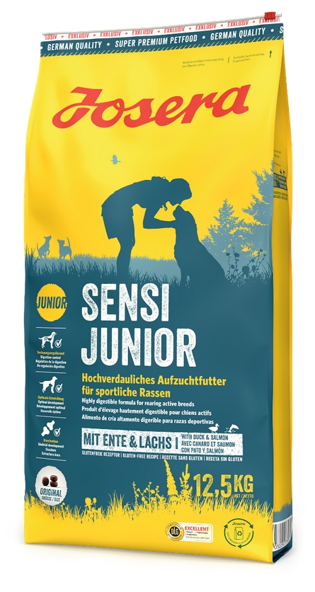 Josera SensiJunior z kaczką i łososiem 12,5kg