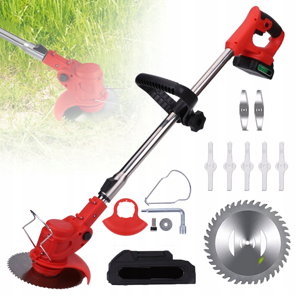 Bezdrátová Aku Vyžínač Křovinořez Na Trávy 800W 21V Aku