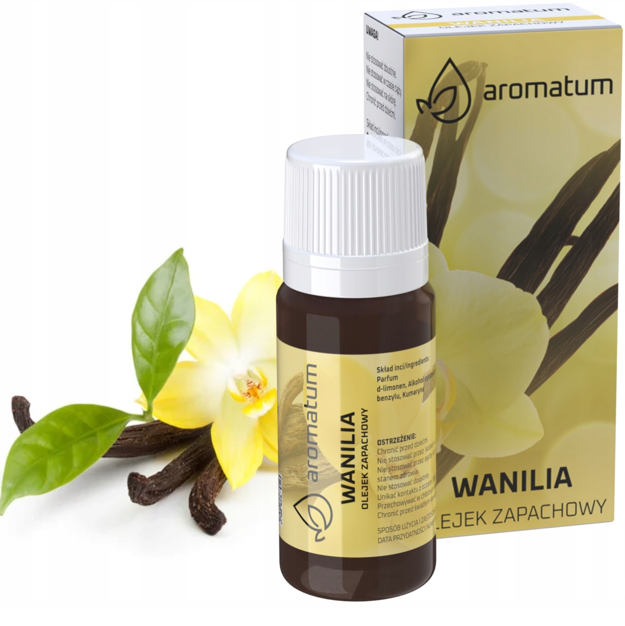 

Olejek zapachowy Aromatum Wanilia 12ml Odprężenie