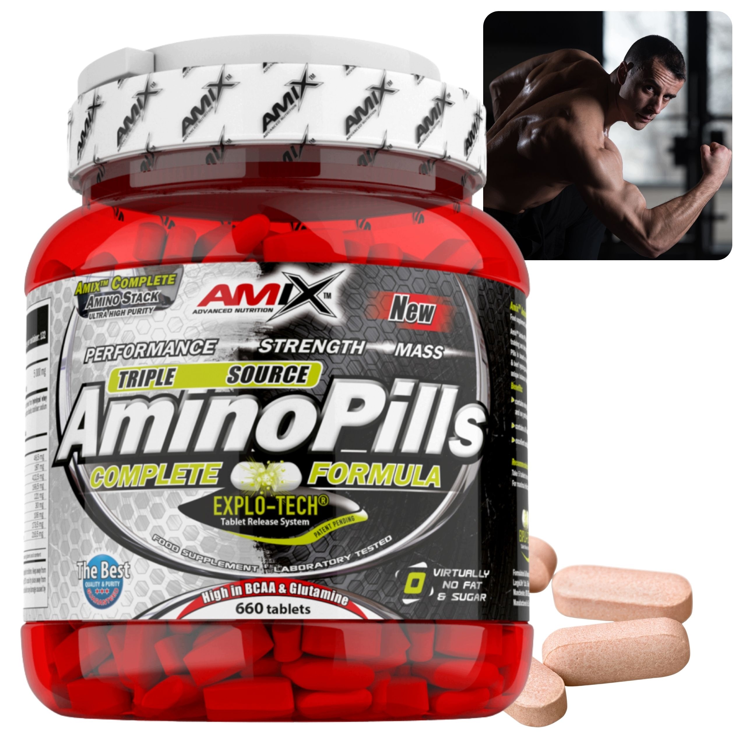 Aminokyseliny Bcaa Regenerace svalů Leucin Isoleucin Valin 660 tablet