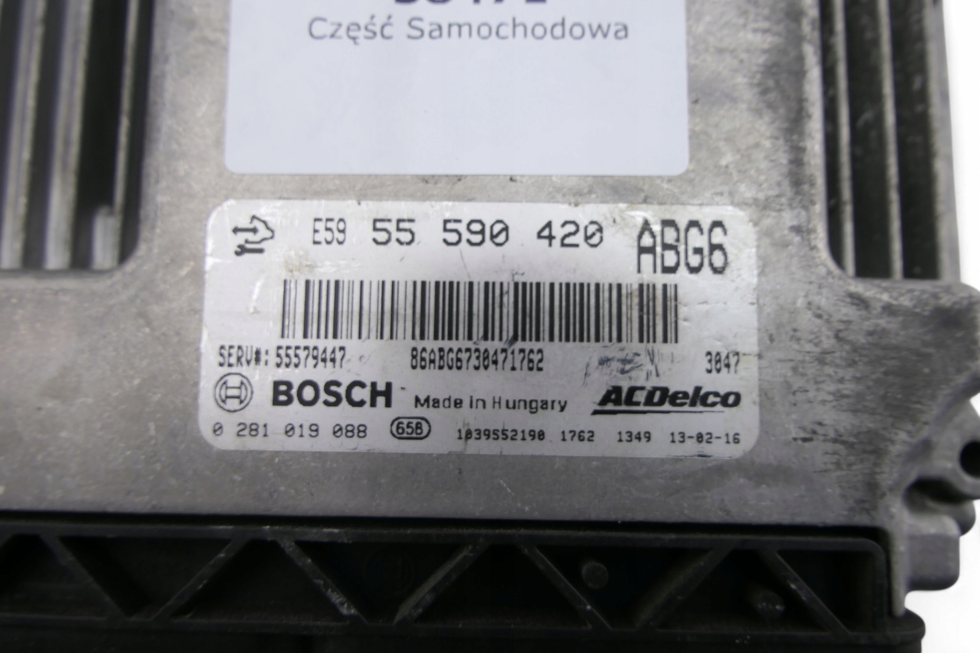 control unit of the engine OPEL INSIGNIA A 2.0 CDTI 55590420 0281019088