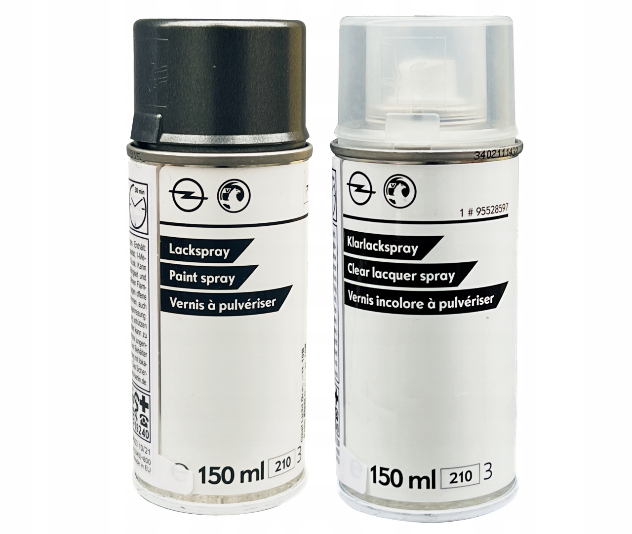 Lakier do Opel Z10B Zestaw 2x150ml Spray Satin Steel Grey 4 Met.