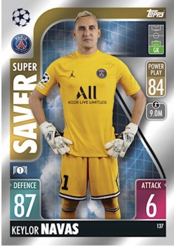 Topps Match Attax 2021/22 Saver Navas 137