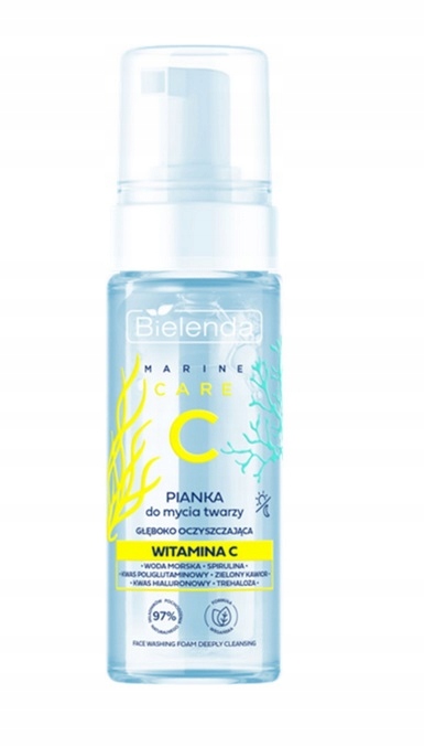 BIELENDA C MARINE CARE PIANKA DO MYCIA TWARZY OCZYSZCZAJĄCA 150ML