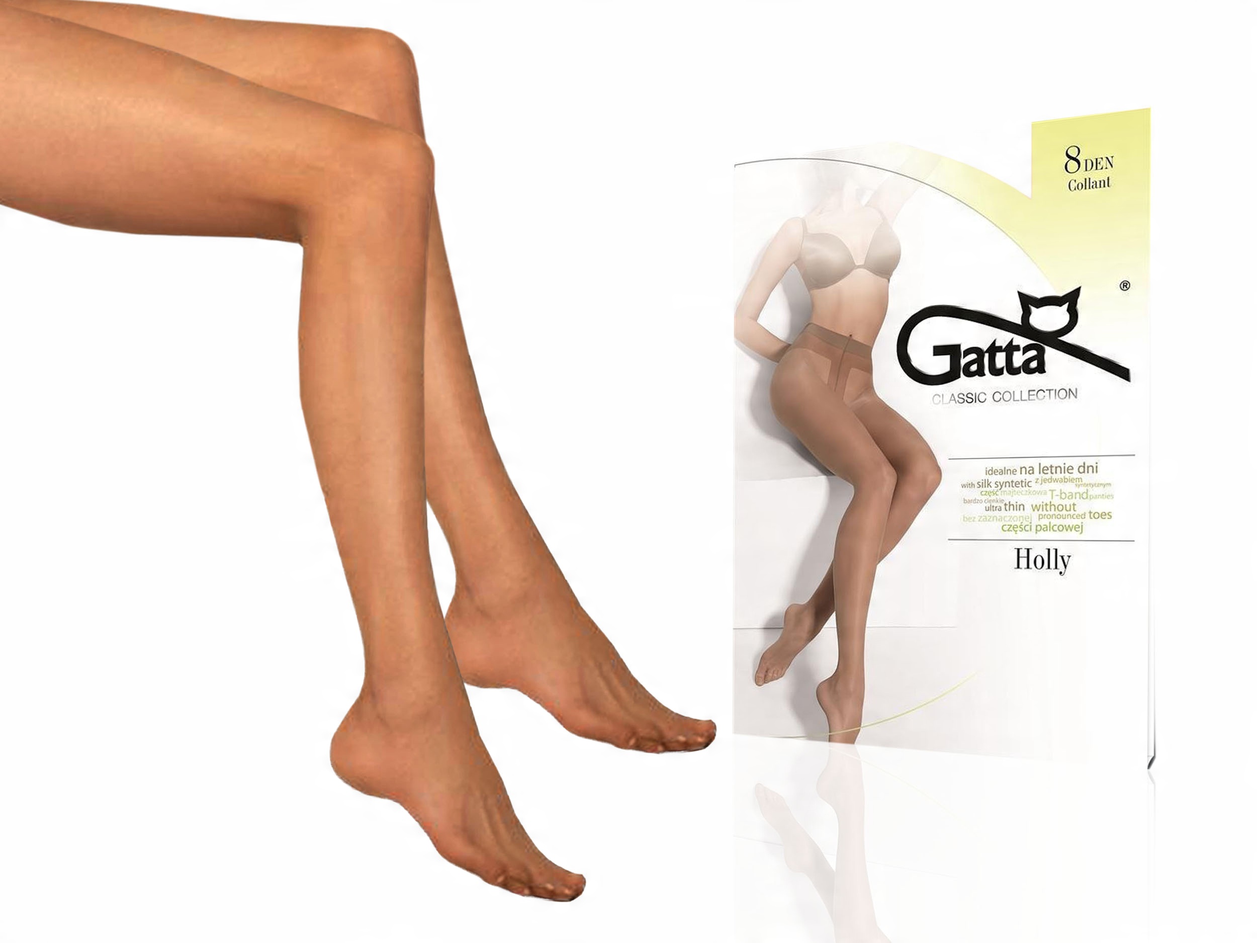 

Gatta Holly rajstopy matowe, 8 den, antilope, 2-S
