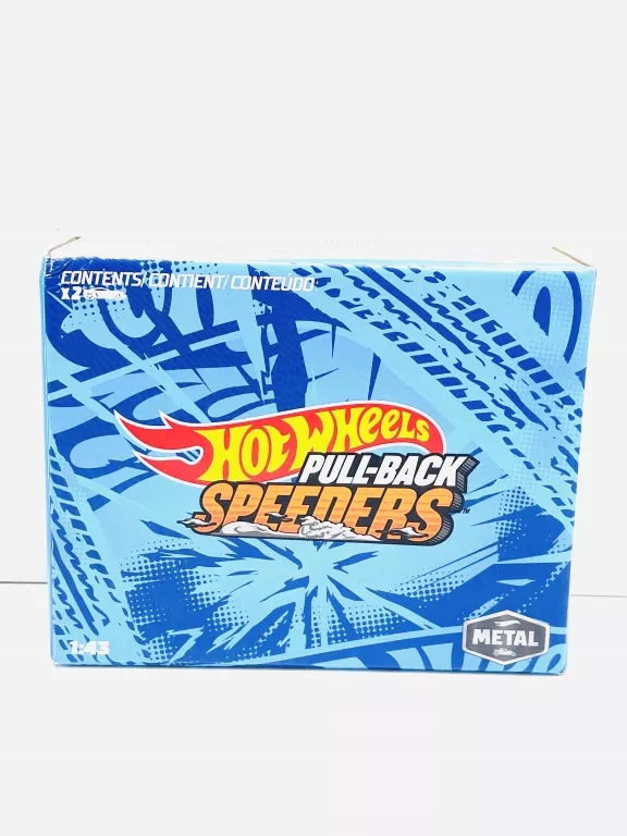 HOT WHEELS PULL-BACK SPEEDERS 2PAK GT-SCORCHER, DODGE CHALLENGER R