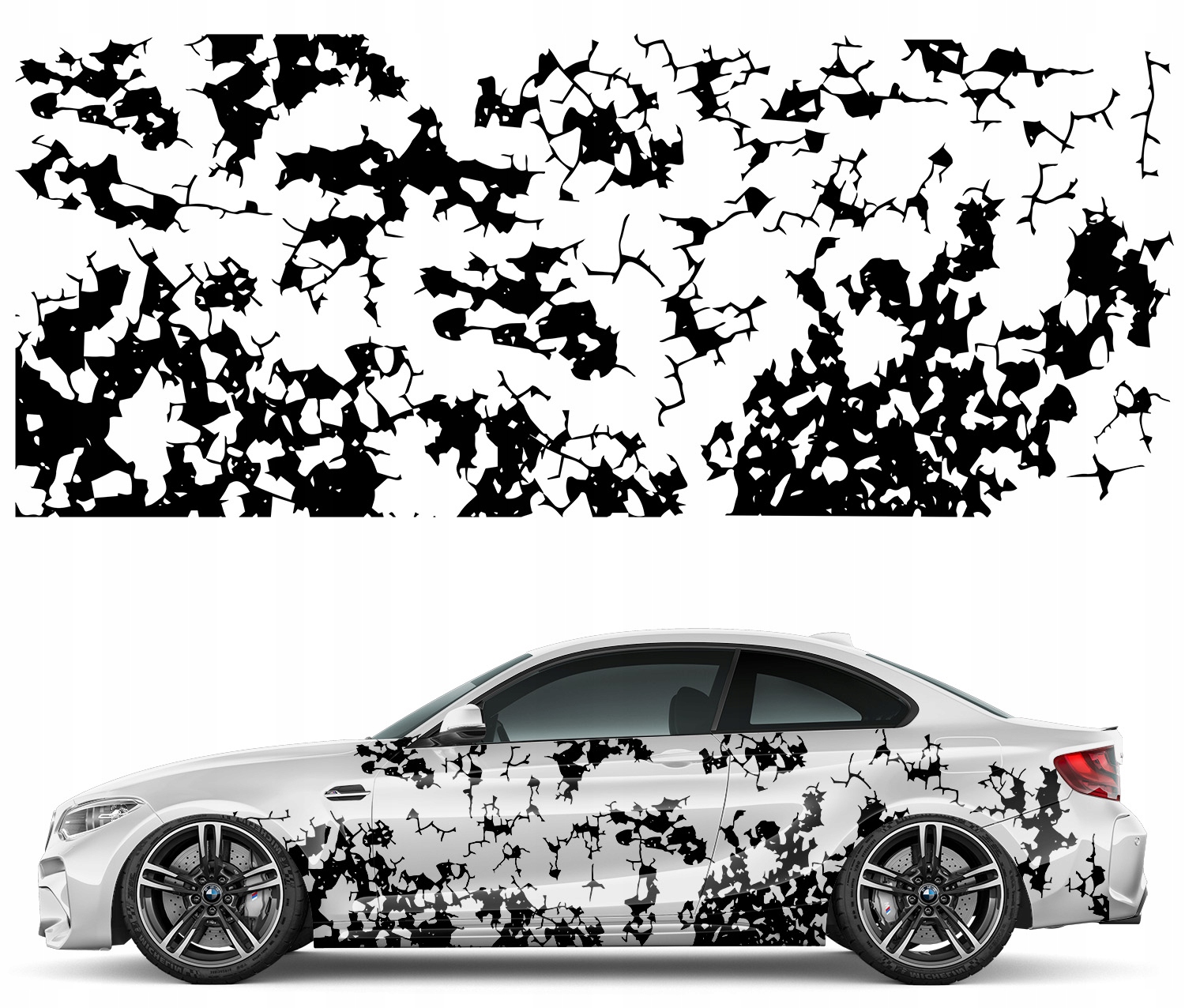 Nálepka Na Auto Motív Tiernie Moro 93 cm x 446 cm