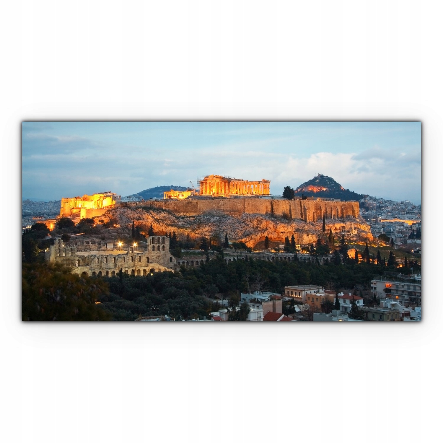 Obraz Canvas dekorace 120x60 Akropolis Řecko Zřícenina