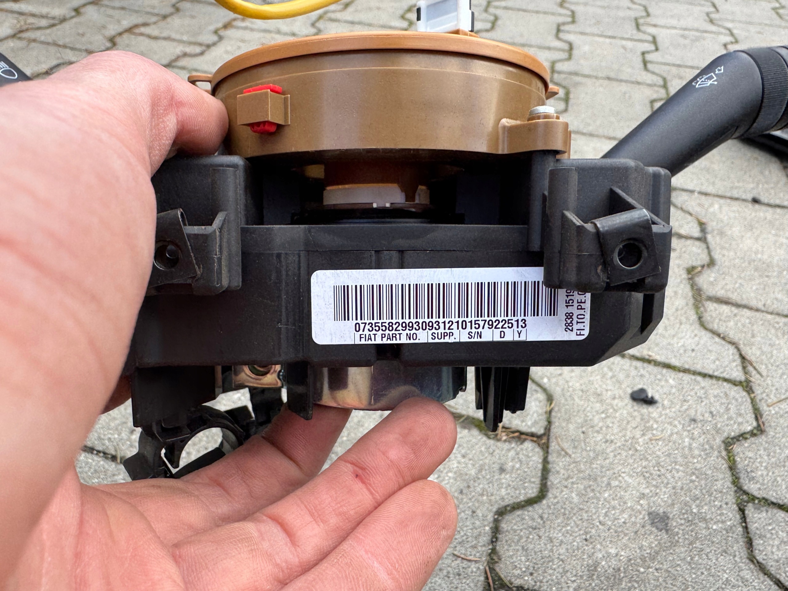 commande levier commodo sous volant Fiat Doblo II Combo D anneau original