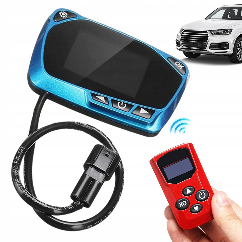 Přepínač Monitoru LCD Ovladač Nezávislého Topení 12/24 V Dálkové Ovládání