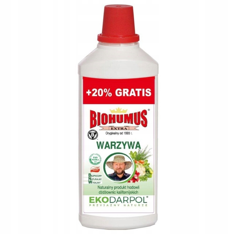 

Nawóz Biohumus Extra Warzywa 1L+20%