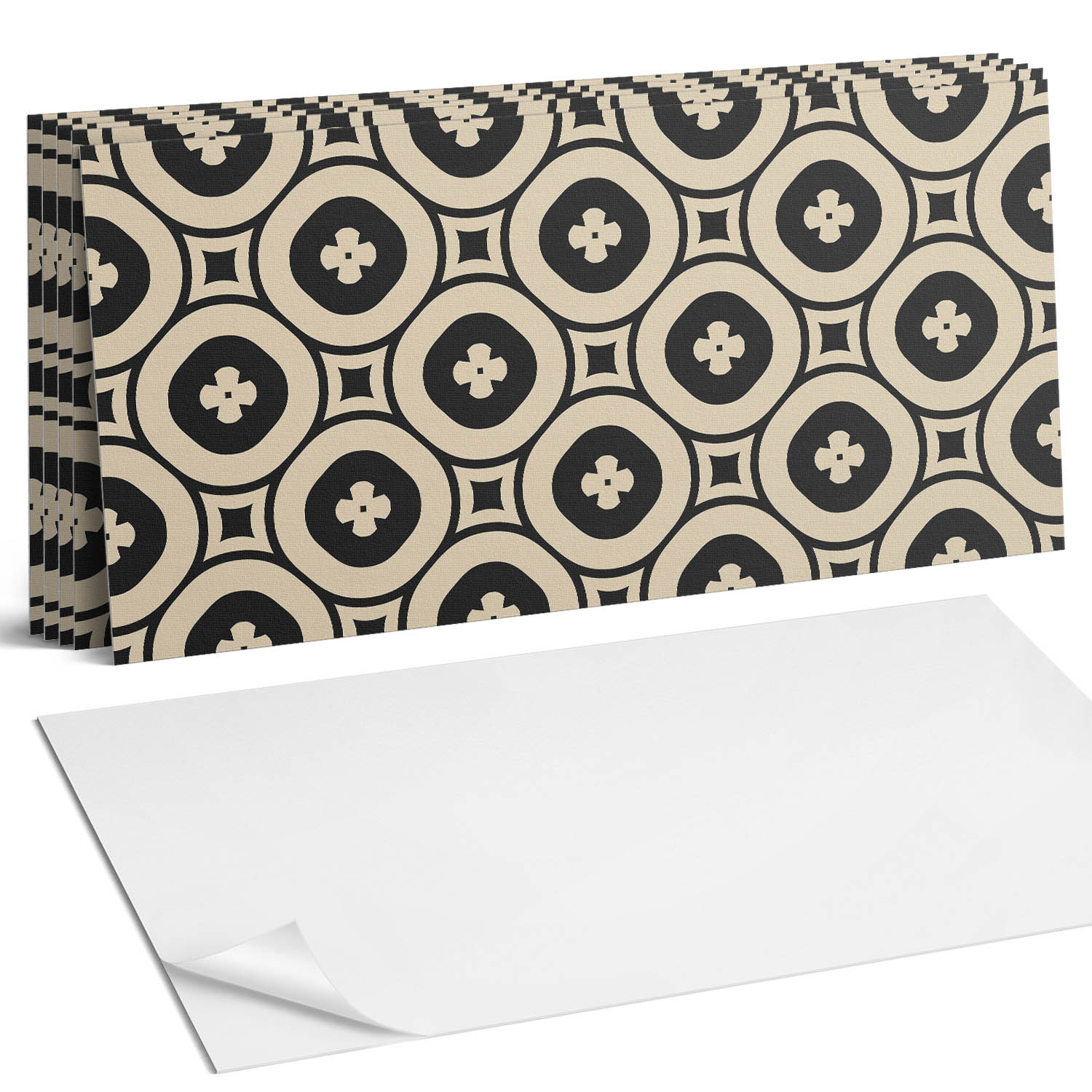 Sada Pvc dlaždíc Geometrické postavy v tvare štvorcov 6 x 60 x 30 cm