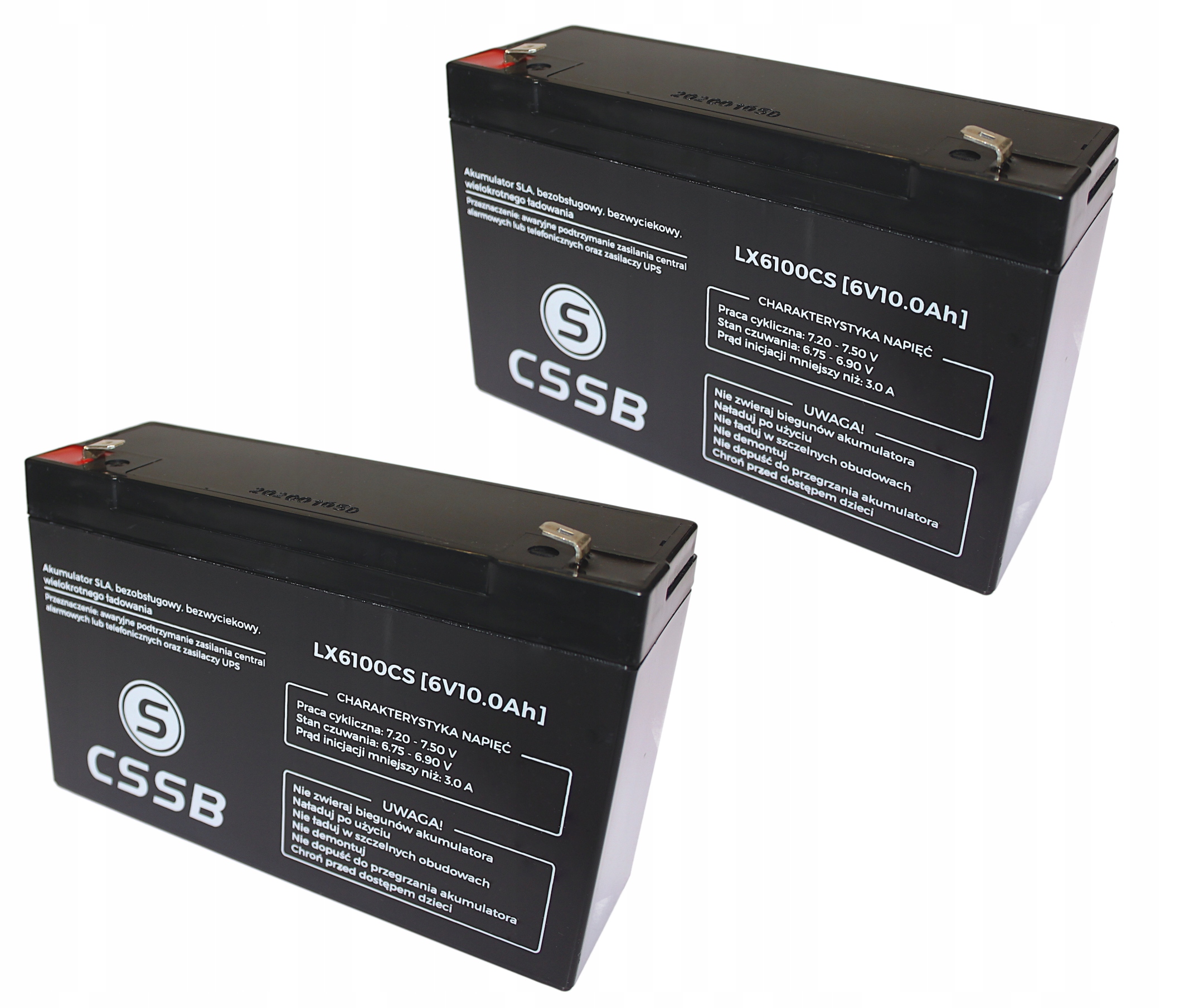 2x Akumulator Agm 6V 10Ah Cssb (wymiar 12Ah 14Ah 15Ah) autka waga Ups alarm