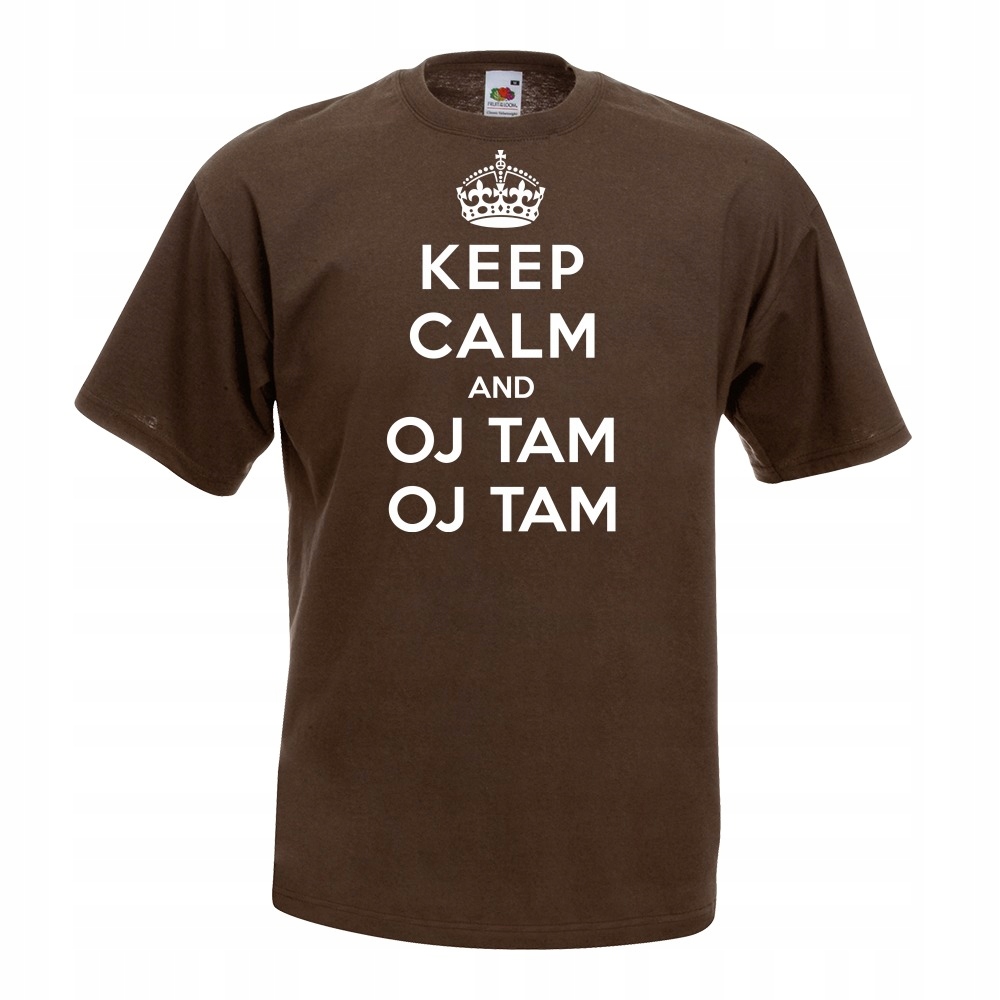 

Koszulka keep calm and oj tam L brązowa