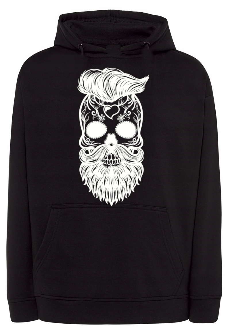 Pánská mikina s pěkným potiskem Lebka Broda r.XXL