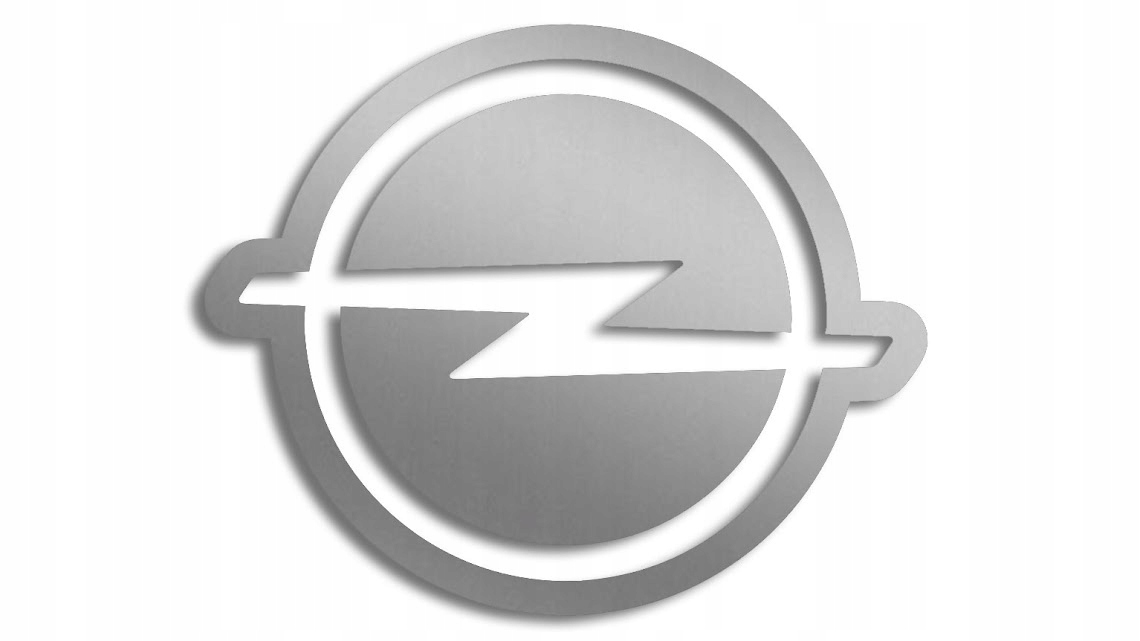 

Wycinana naklejka Opel srebrna