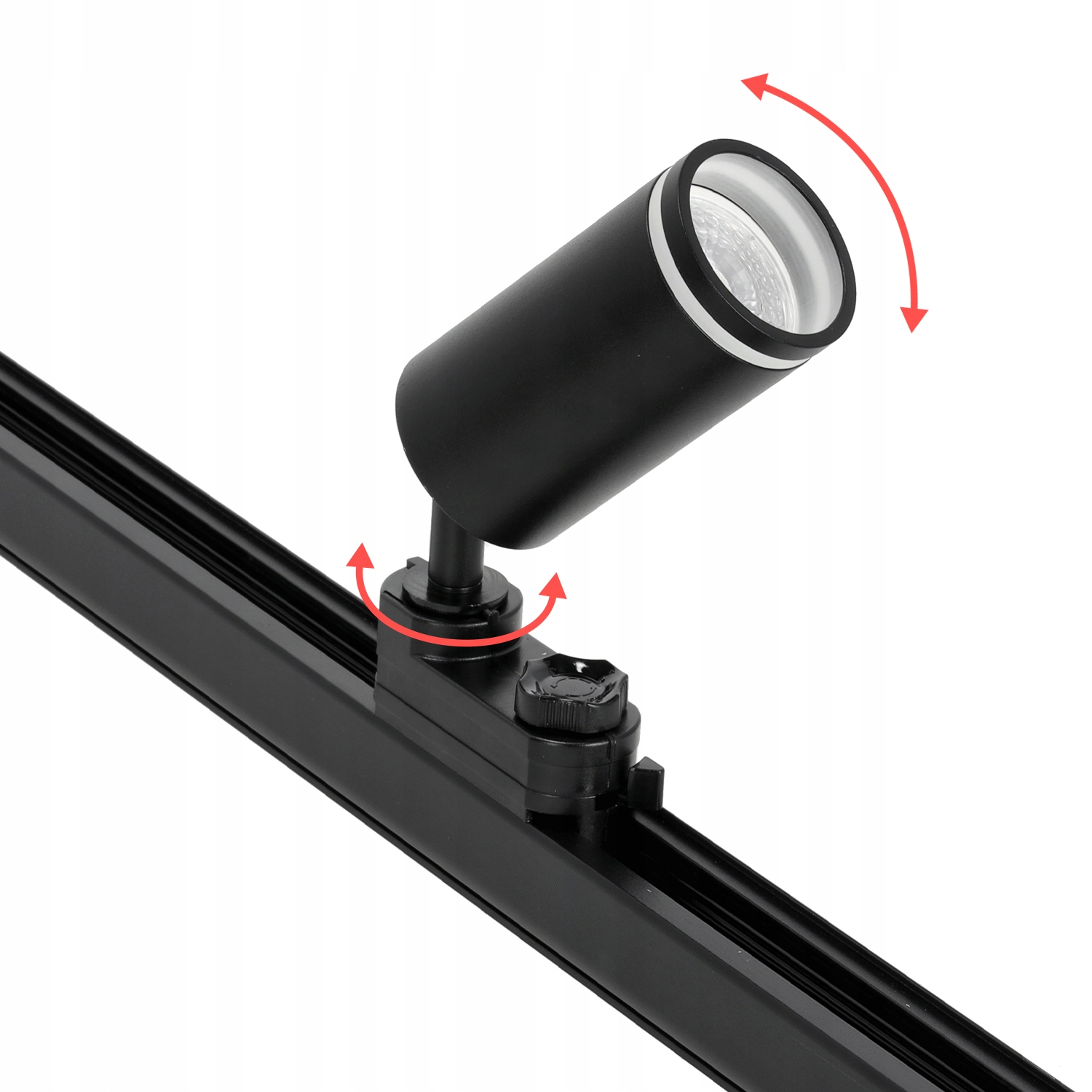 Zestaw Szynowy 3 FAZOWY 4x Lampa na GU10 + Szyna 2m Komplet CZARNY Rodzaj szynoprzewód