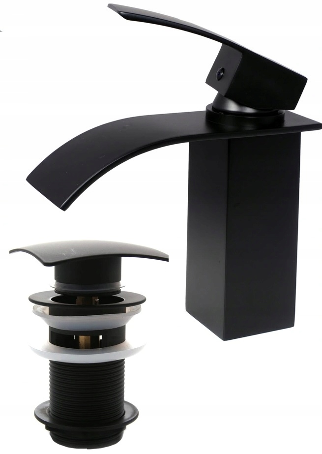 BATERIA UMYWALKOWA STOJĄCA CZARNA WODOSPAD ROYAL