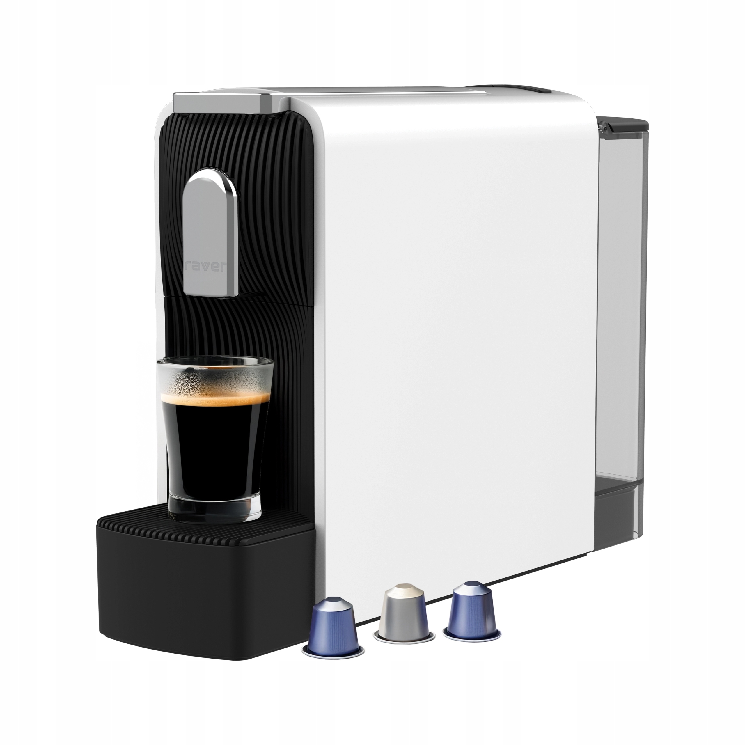 Ekspres ciśnieniowy kapsułkowy Raven EEK002CB 1200W 19 barów Biały