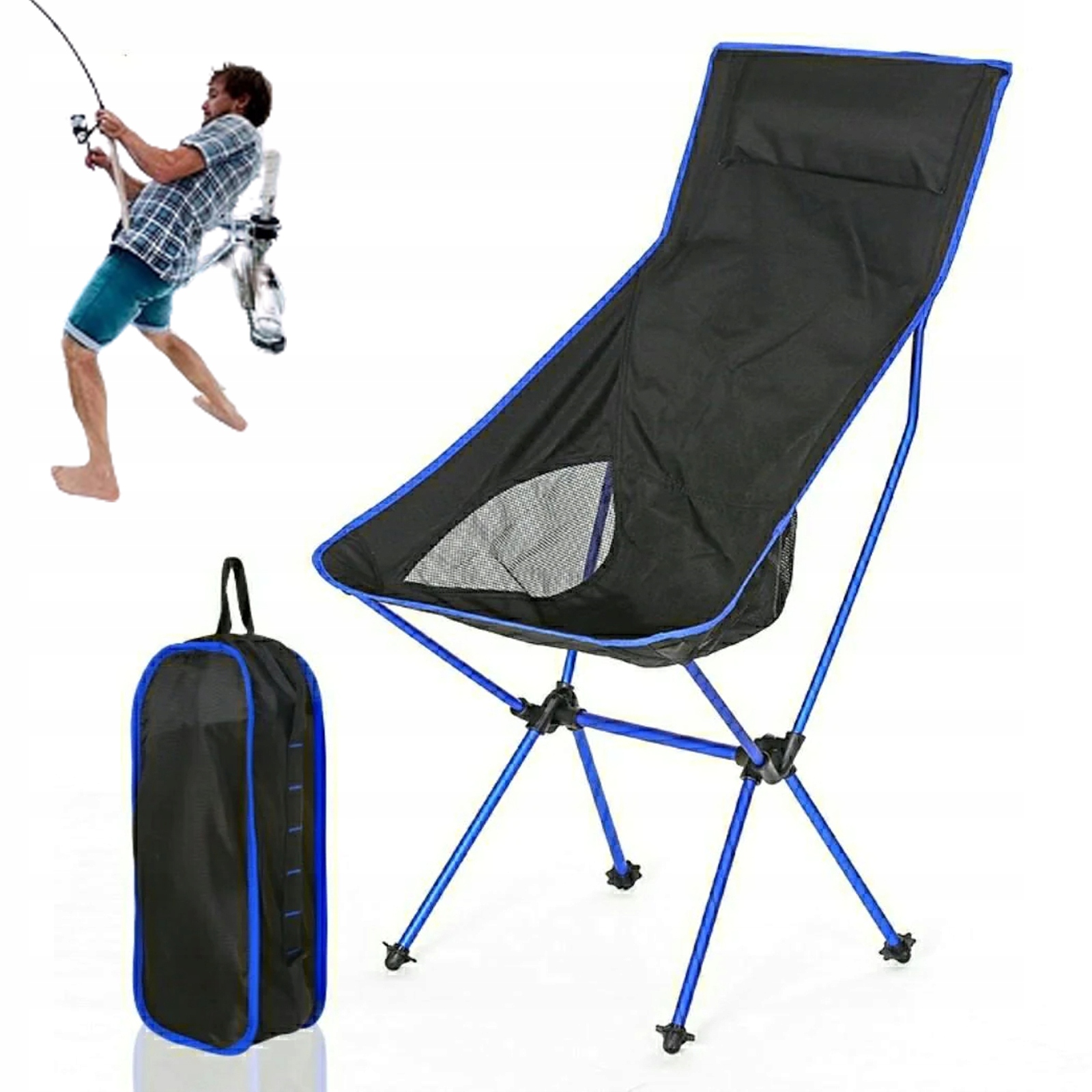 Přenosná Skládací Kempingová Židle, Ultralehká