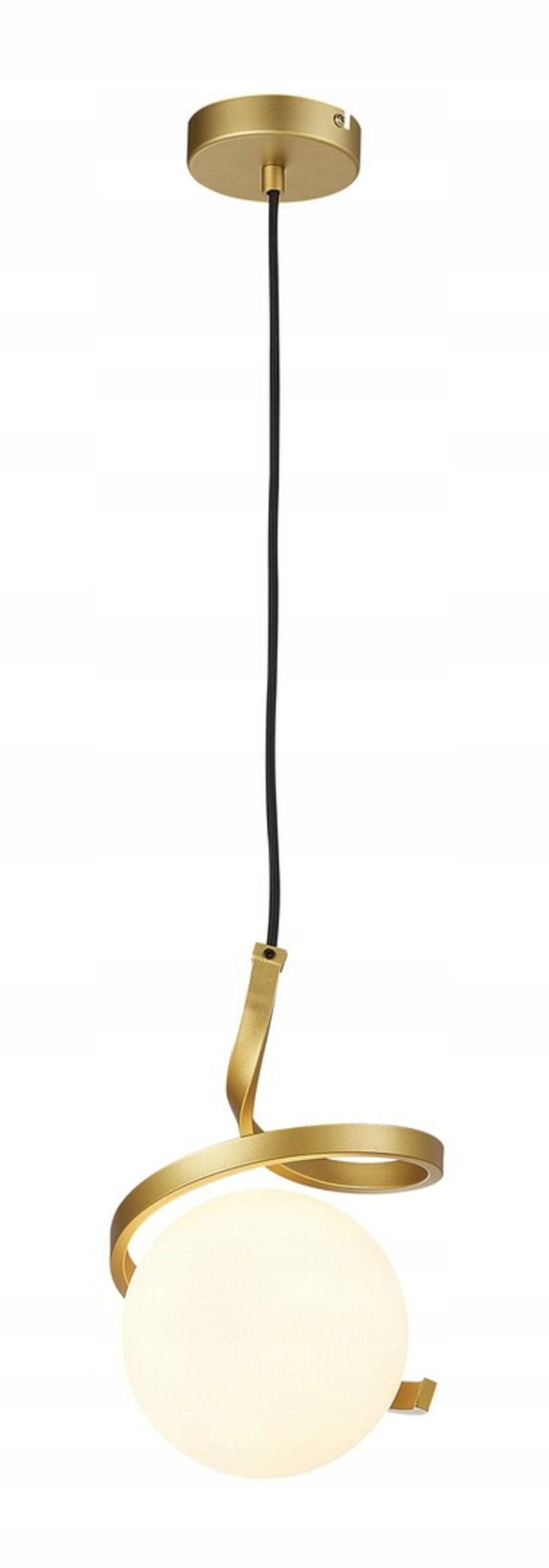 Rabalux Sarabi závesné svietidlo E27, zlatá/biela, textilný kábel, 20W, 150cm