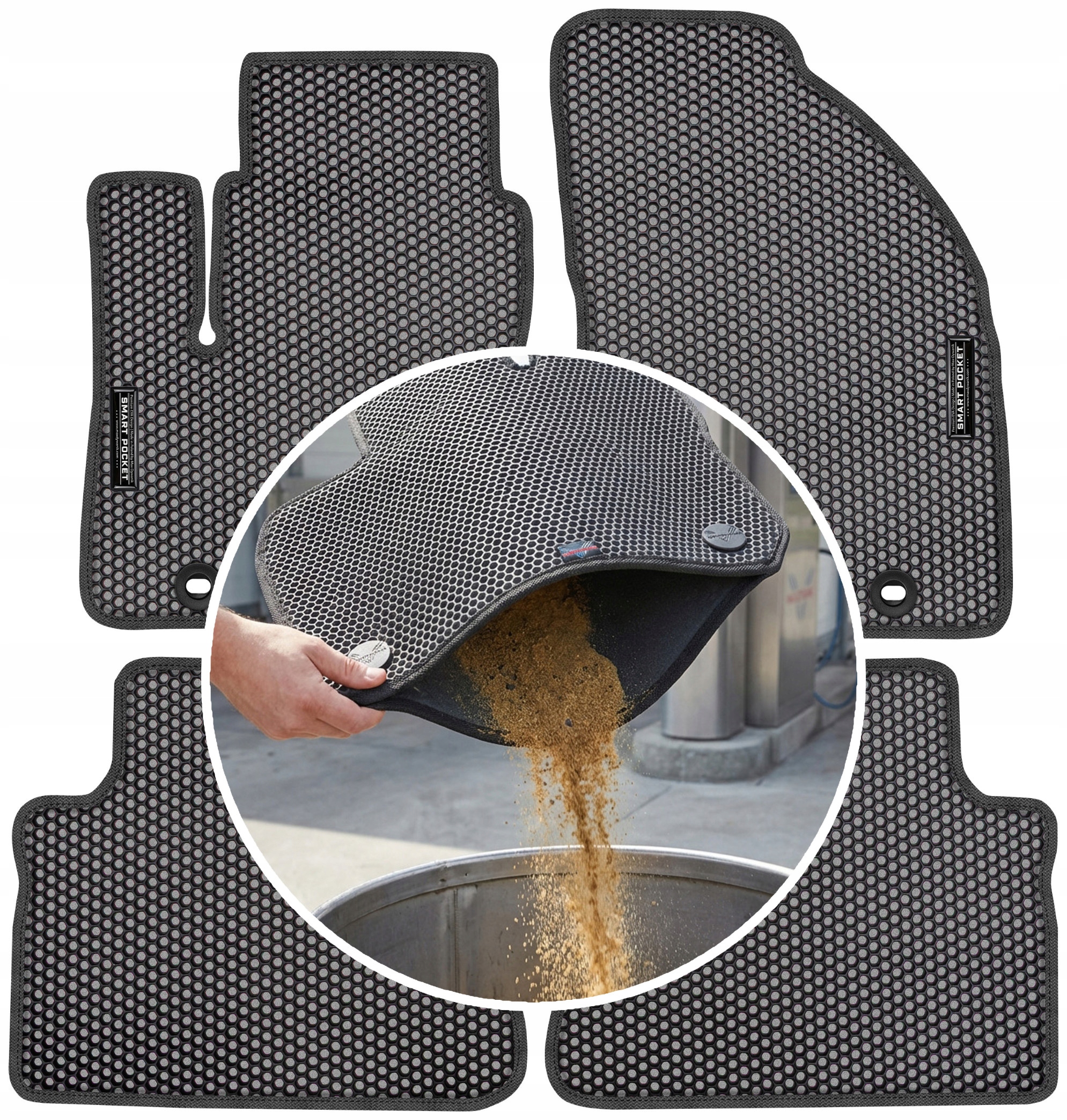Ford C-Max I 2003-2010 Koberce Eva Smart Pocket