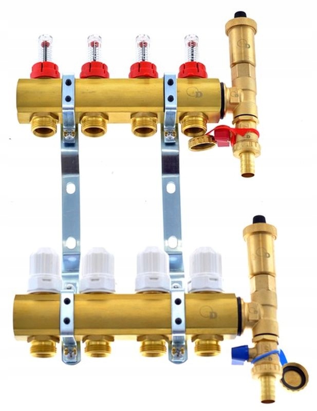 Rozdzielacz 12 sekcji do podłogówki ogrzewania