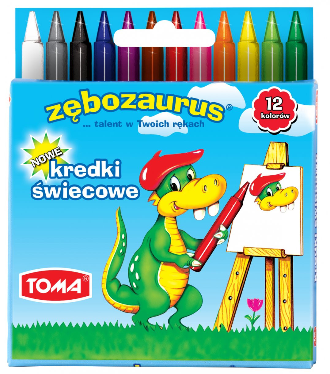 

Kredki świecowe Toma Zębozaurus [12]