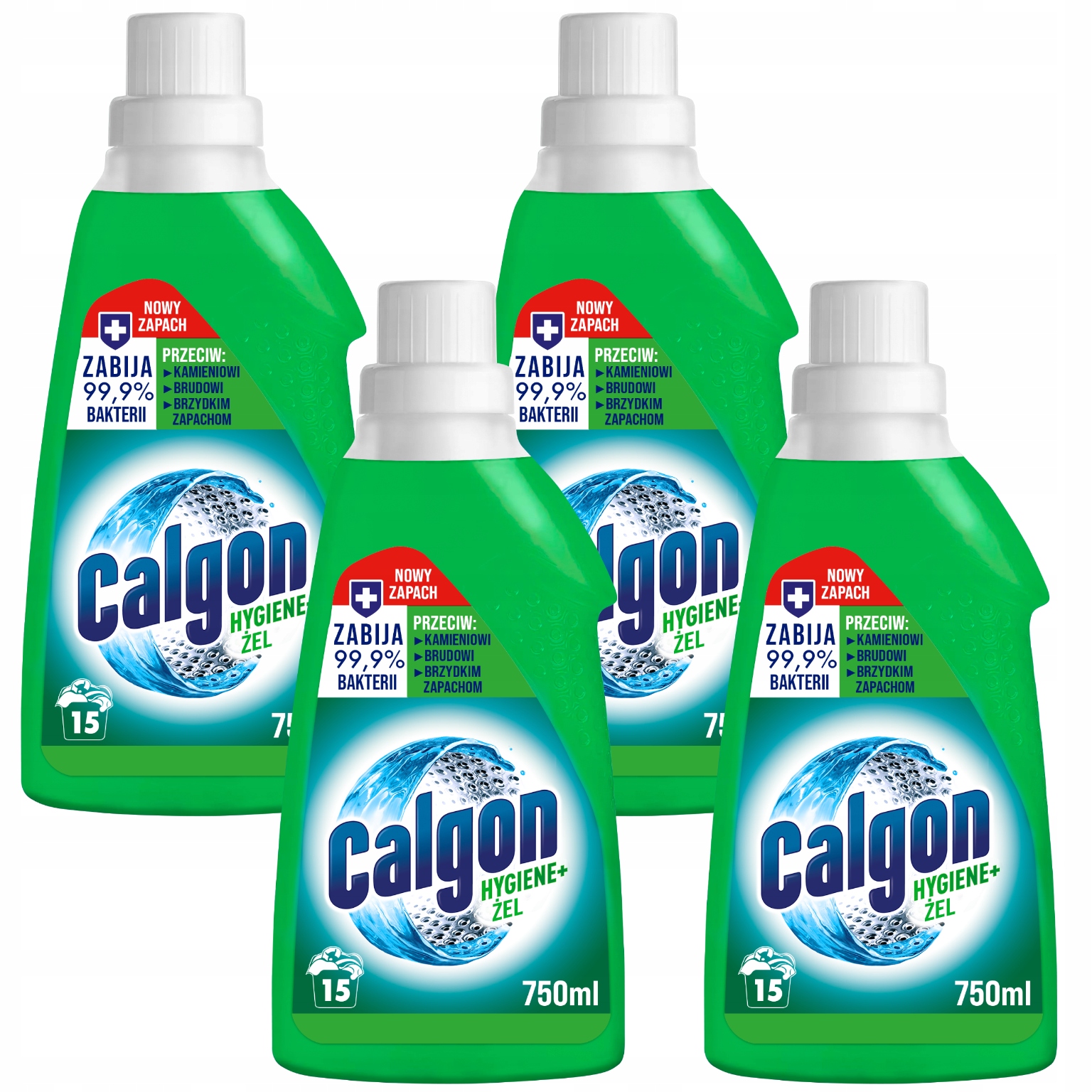 Calgon Gel Pro Čištění Pračky Odvápňovač 4X 750 ML